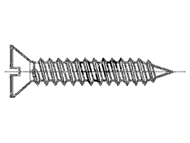 Schroef; 3,5x19; Kop: verzonken; zaagsnede; 1mm; gehard staal; zink Schroef; 3,5x19; Kop: verzonken; zaagsnede; 1mm; gehard staal; zink